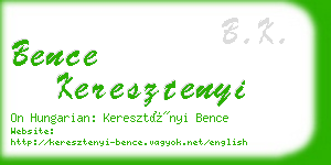 bence keresztenyi business card